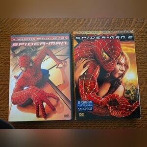 Spider-Man and Spider Man 2 Widescreen DVD's